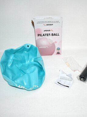 APEXUP 9 Inch Pilates Ball, Small Exercise Ball, Yoga/ Fitness/ Core Therapy, NW